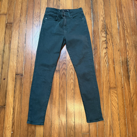 Veronica Beard Jeans High Rise Skinny In Evergreen Size 28 Debbie - Picture 4 of 11